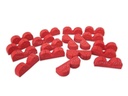 Kabelhalter rot , selbstklebend