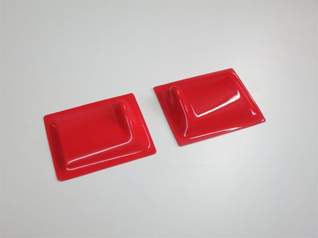 Servoabdeckungen 60x50 L/R Rot zu RCRCM Modellen