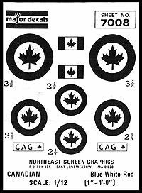 Canada Dekorbogen 1:12