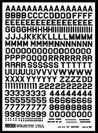 Ziffern 2,2 cm, weiß