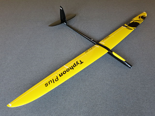 RCRCM Typhoon Plus El. F3B Spw.2980mm CFK+ Gelb/Schwarz mit Schutztasche