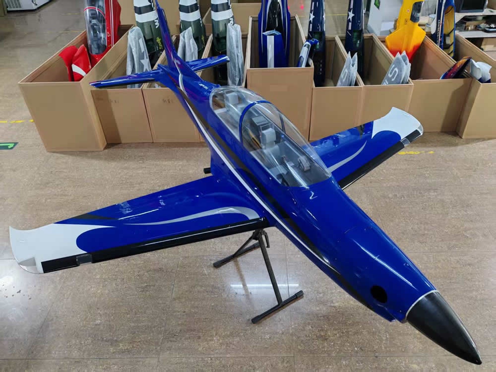 TopRC Pilatus PC21 118" Scale-Turboprop Blau-Grau