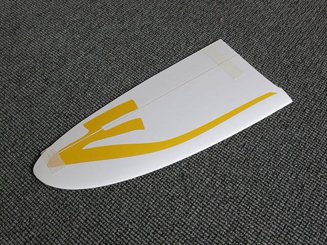 Ersatz HLW Rechts RCRCM Tomcat Evo Weiss/Gelb