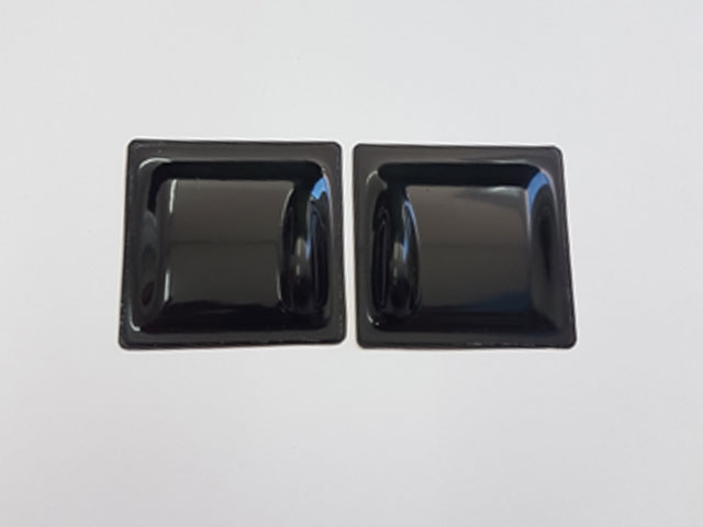 Servoabdeckungen 45x45 L/R Schwarz zu RCRCM Modellen 2Stk.