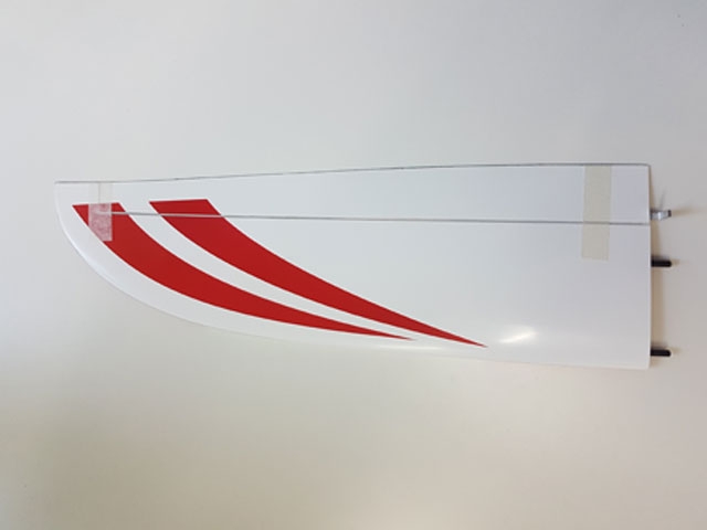 Höhenleitwerk Rechts Weiss/Rot GFK/CFK Predator III von RCRCM
