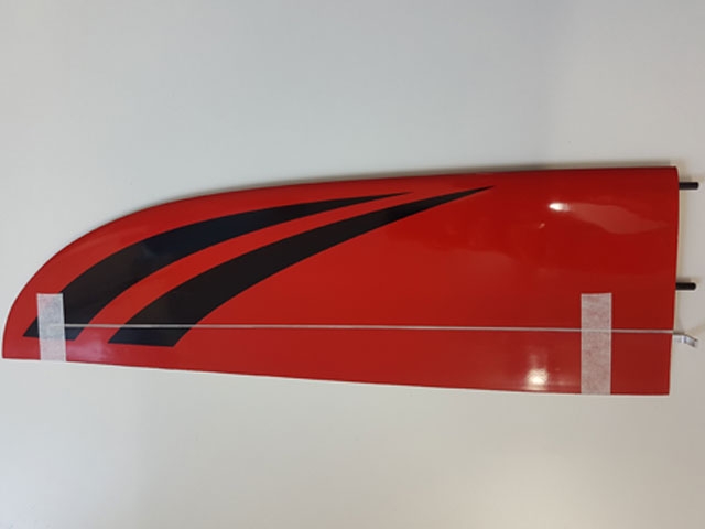 Höhenleitwerk Links Rot/Schwarz GFK/CFK Predator III von RCRCM