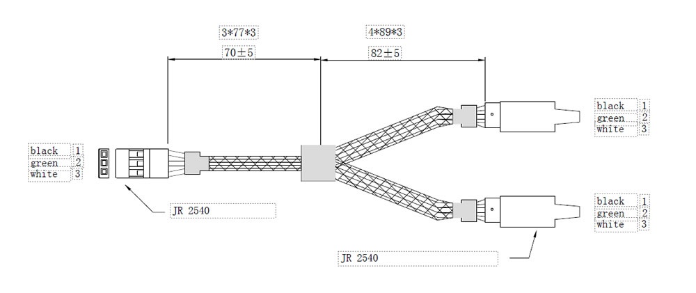 Pro Line Y-Lead Sevokabel 152mm