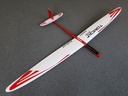 RCRCM Tomcat Evo Elektro 2.5m CFK Weiss/Rot mit Schutztaschen, RC Modellflugzeug