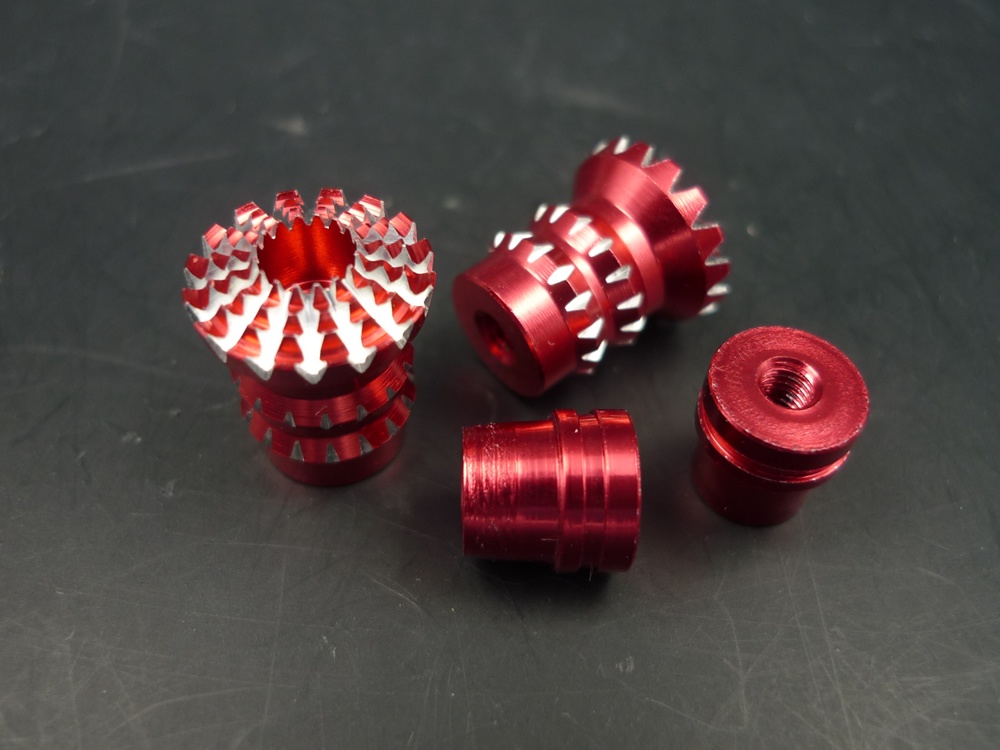 Knüppelgriffe 3D Lotus Style M3, rot