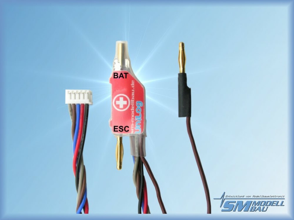 UniLog Stromsensor 40 A, 2 mm Goldstecker für Akkus