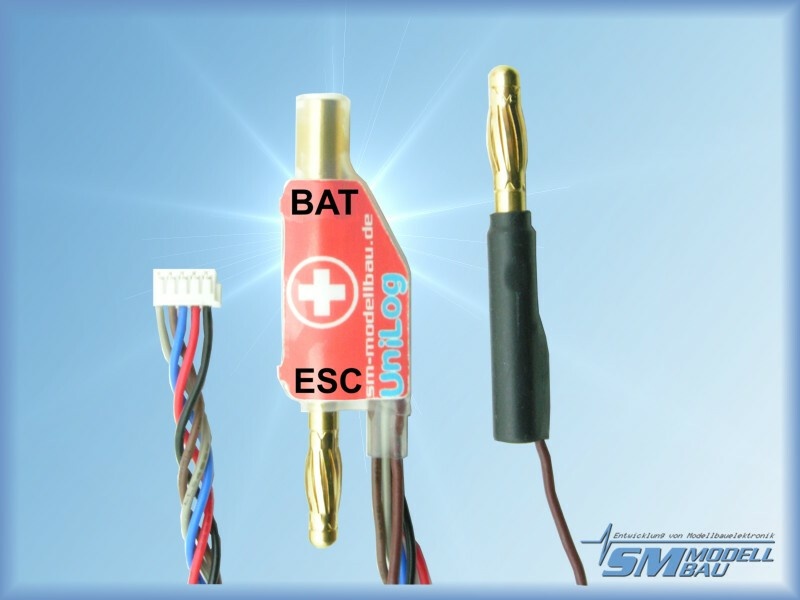 UniLog Stromsensor 150 A, 4 mm Goldstecker für Akkus