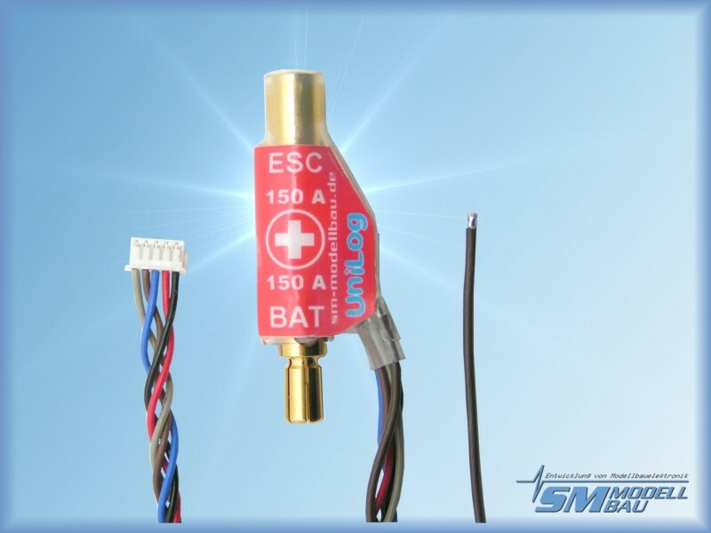 UniLog Stromsensor 150 A, 5,5 mm Goldstecker für Akkus