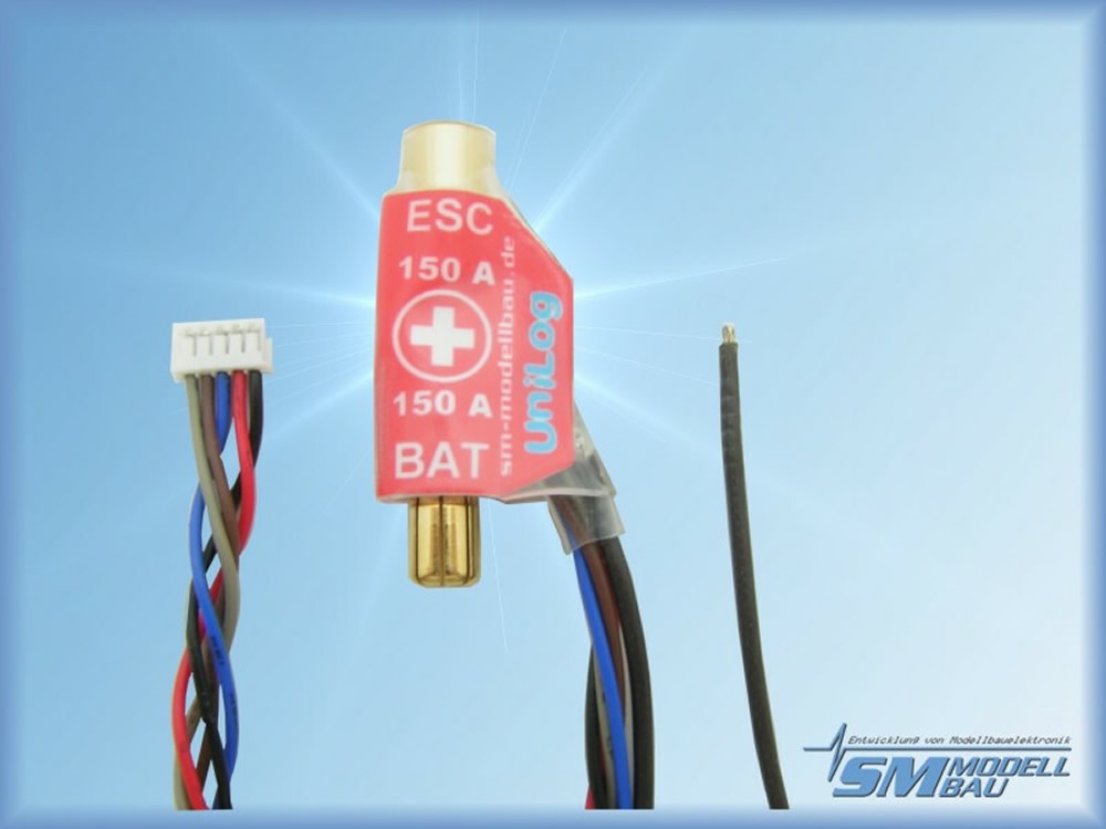 UniLog Stromsensor 150 A, 6 mm LMT Goldstecker für Akkus