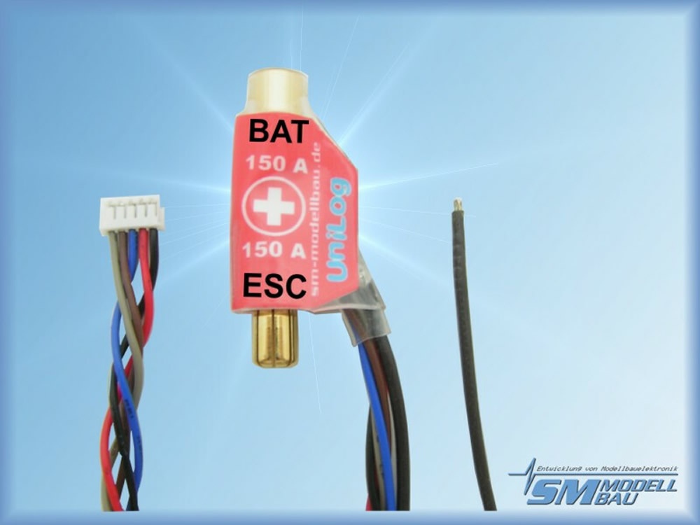 UniLog Stromsensor 150 A, 6 mm LMT Goldstecker für Akkus