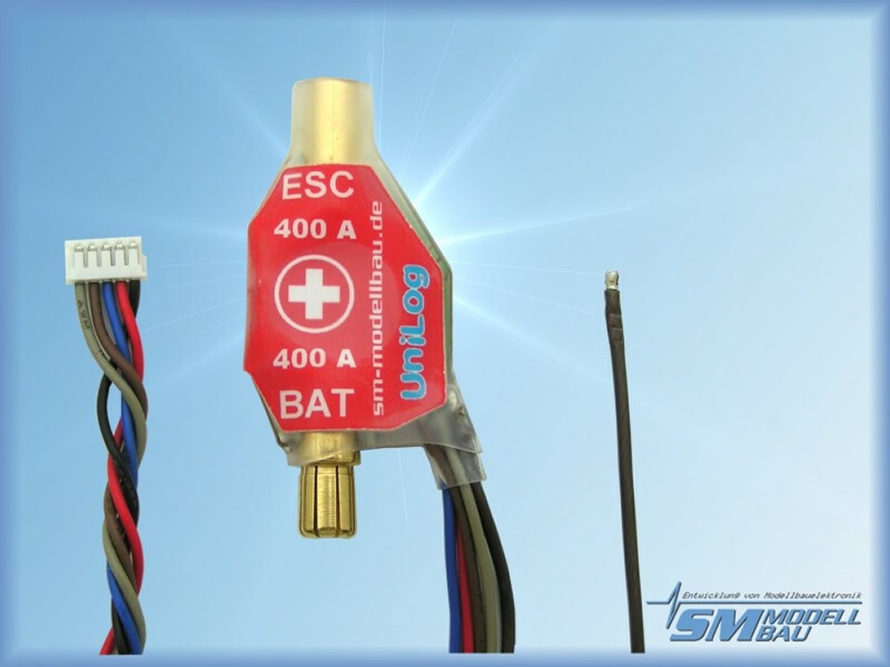 UniLog Stromsensor 400 A, 6 mm LMT Goldstecker für Akkus