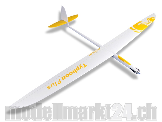 Set RCRCM Typhoon Plus El. F3B Spw.298cm CFK+ W/Yelb mit Schutztaschen und KST Servos