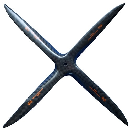 Kohlefaserpropeller 4-Blatt, 24,0 x 14,0