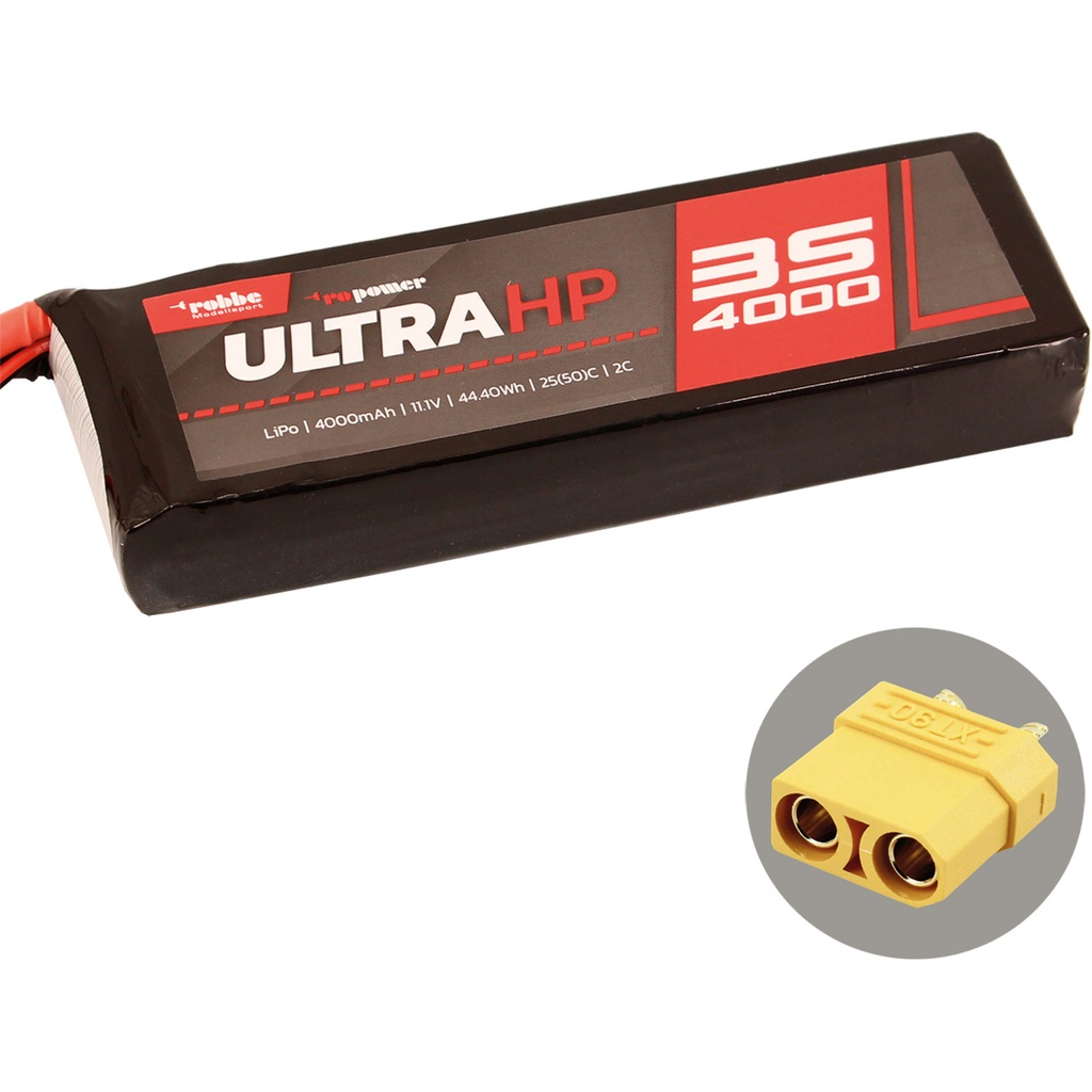 ROBBE RO-POWER ULTRA HP 4000MAH 11,1 VOLT 3S 25(50)C LIPO AKKU