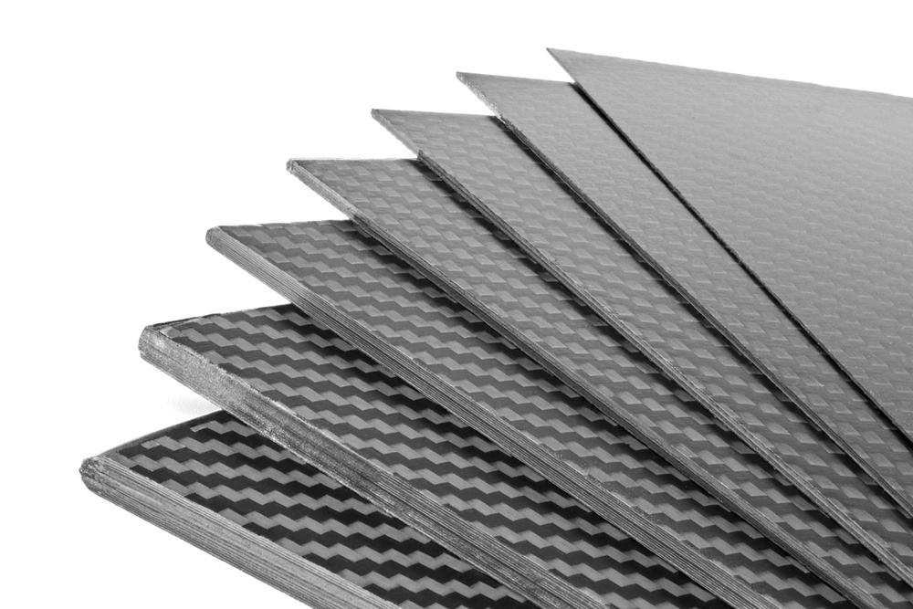 Kohlefaserplatte 0,5x400x250 mm