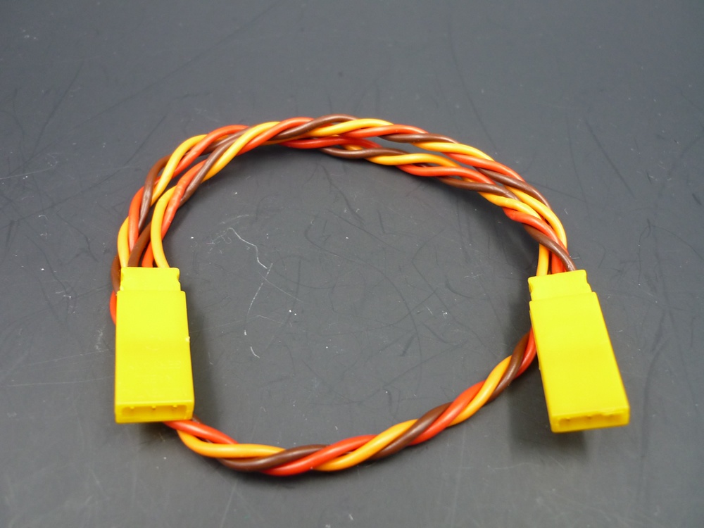 Servopatchkabel male, 300mm, 0,35mm², PVC, verdrillt