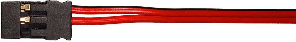 Empfängerakkuanschlußkabel JR, 20cm flach