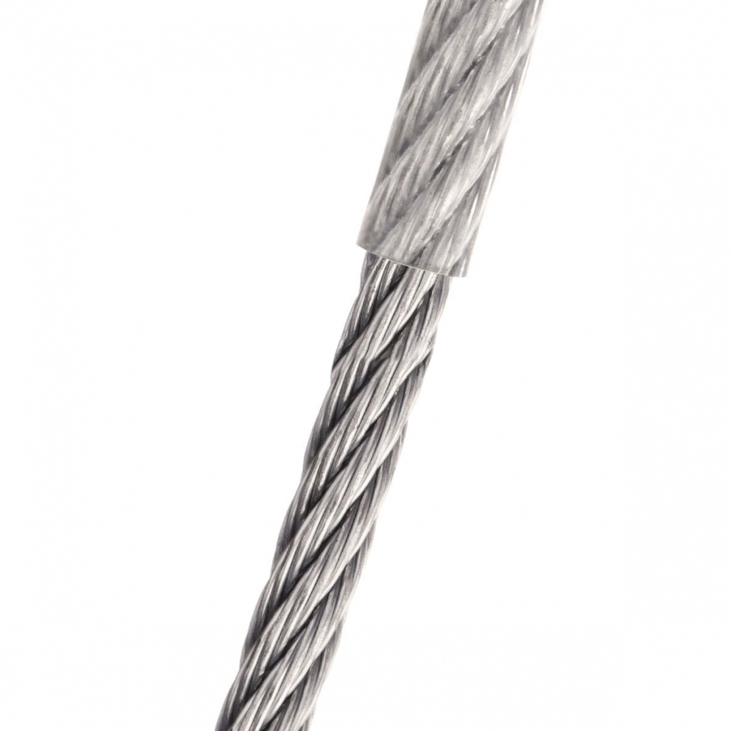 Stahlseil, kunststoffummantelt 1,0mm lfm