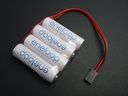 Panasonic Eneloop Mignon F4x1 mit Futaba Stecker