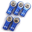 Aluminium M3 Kugelköpfe Linksgewinde dunkelblau (5 Stück)