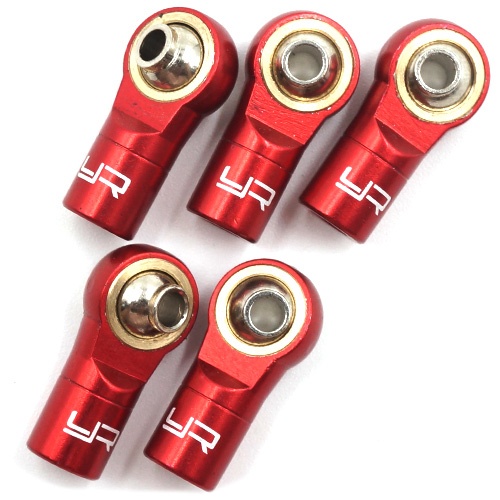 Aluminium M3 Kugelköpfe Linksgewinde rot (5 Stück)