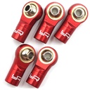 Aluminium M3 Kugelköpfe Linksgewinde rot (5 Stück)