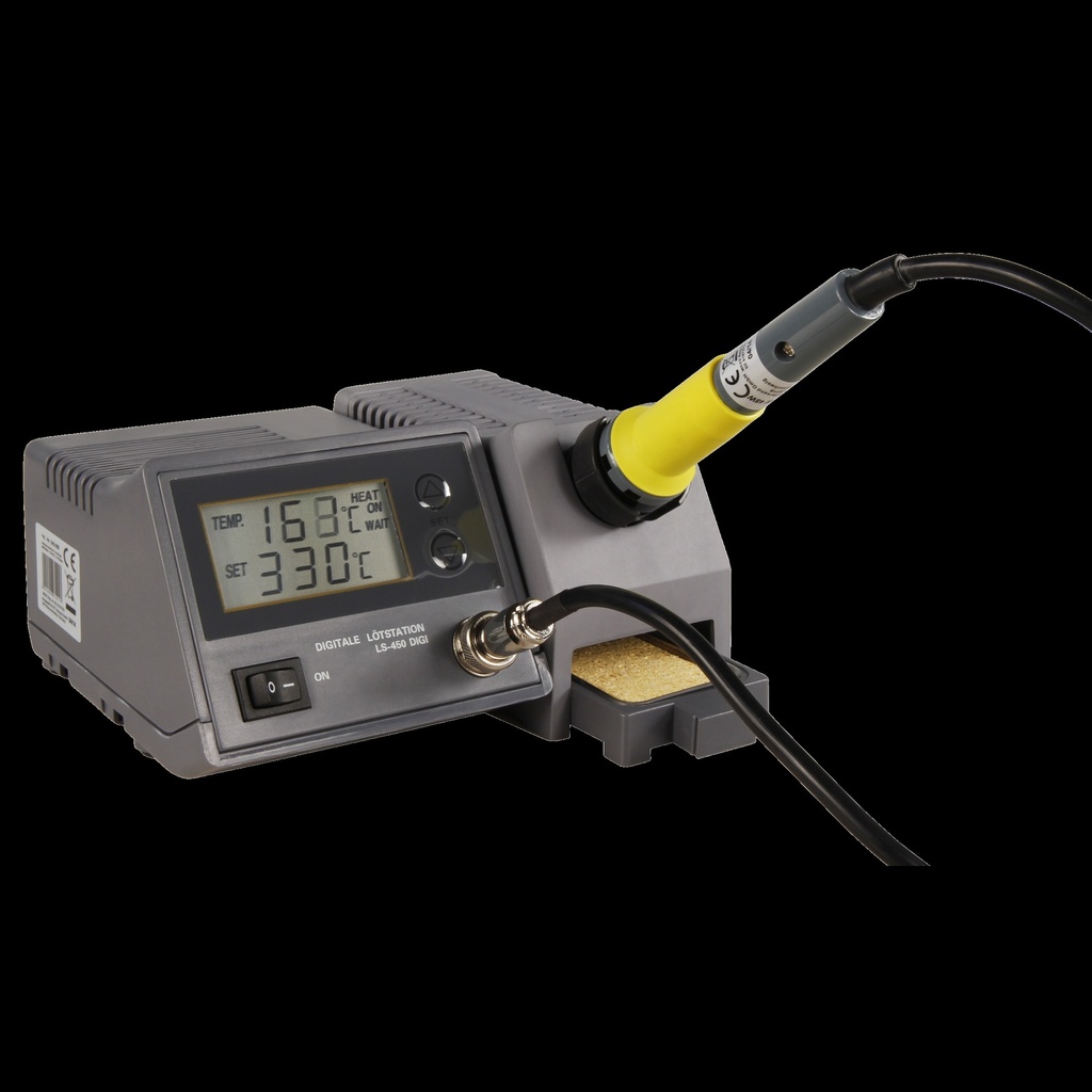 Digitale Lötstation McPower "LS-450 digi",230V / 50 Hz, 48W-Lötkolben, grau