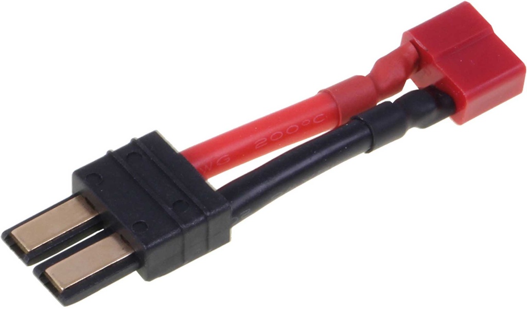 ROBBE ADAPTERKABEL T BUCHSE AUF TRX STECKER 12AWG/3,3MM² 30MM 1STK.