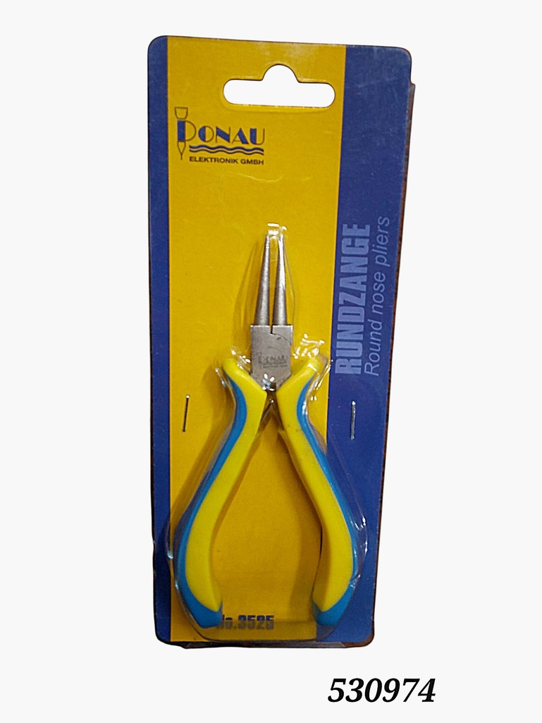 Donau Elektronik 3525 Elektronik- u. Feinmechanik Rundzange Gerade 125 mm