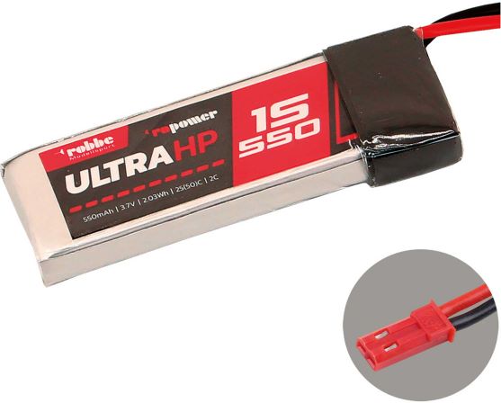 ROBBE RO-POWER ULTRA HP 550MAH 3,7 VOLT 1S 25(50)C LIPO AKKU