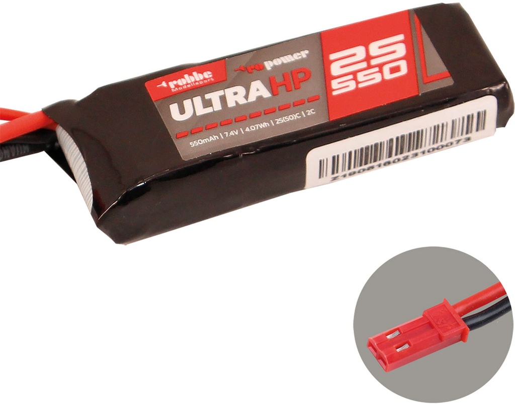 ROBBE RO-POWER ULTRA HP 550MAH 7,4 VOLT 2S 25(50)C LIPO AKKU