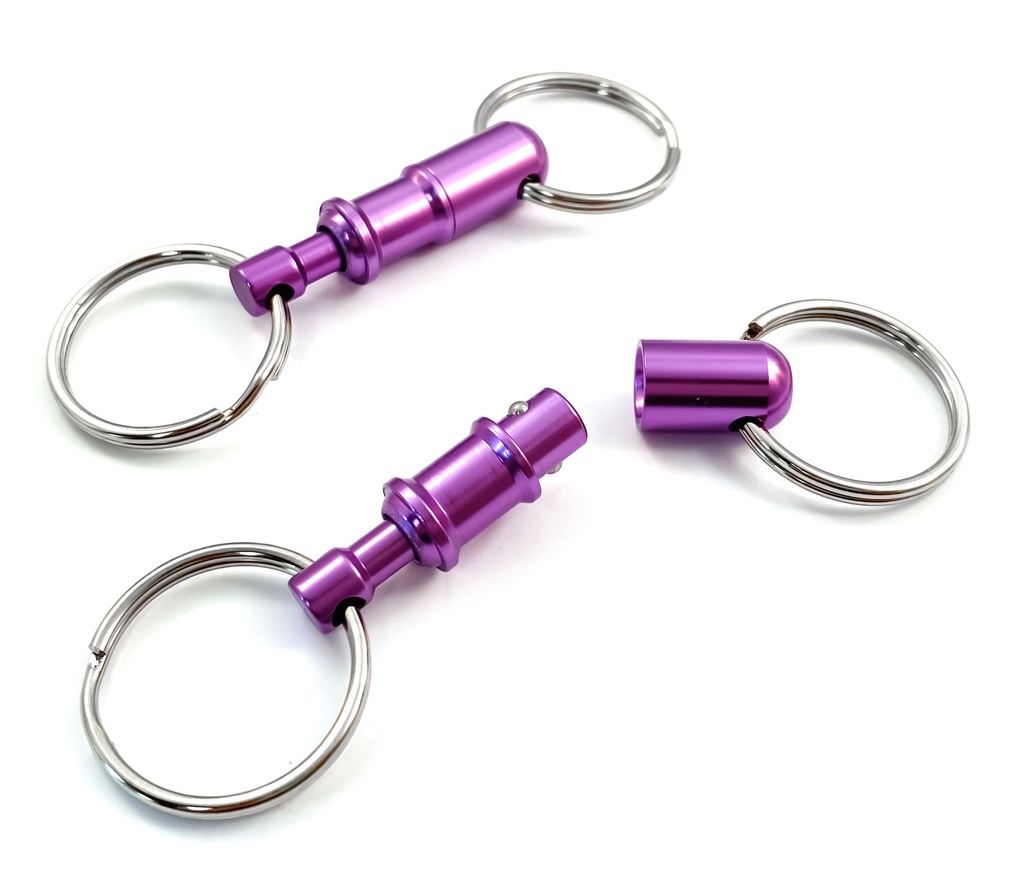 Kreuzgurt Schnellverschluss (Paar) - purple