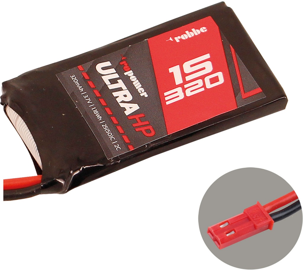 ROBBE RO-POWER ULTRA HP 320MAH 3,7 VOLT 1S 25(50)C LIPO AKKU