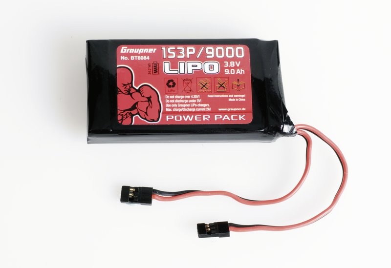 GRAUPNER Lipo Akku für MZ-32 9000mah