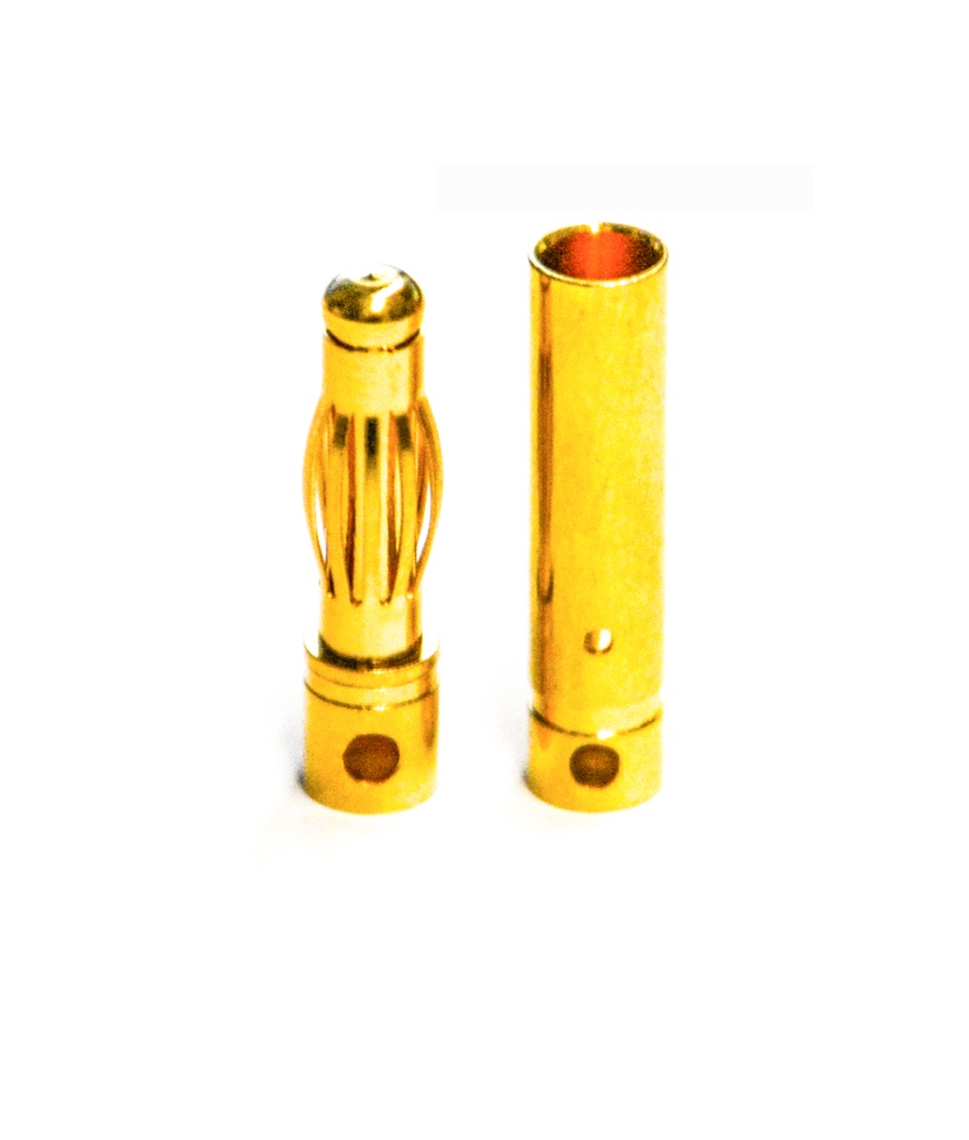 Goldkontakt Stecker Ø 4,0 mm - 50 St.