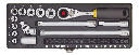 PROXXON Feinmechaniker-Steckschlüssel- und Schraubersatz 1/4" (32-teilig)