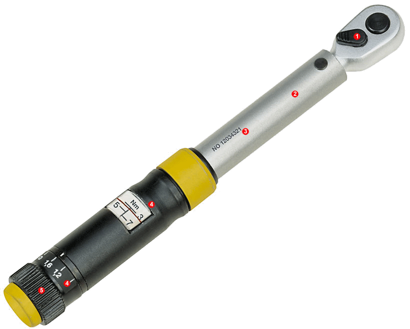 PROXXON MicroClick-Drehmomentschlüssel MC 15, 3 - 15 Nm, 1/4"