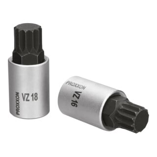 PROXXON 1/2"-Vielzahn-Einsatz VZ 16, 100 mm lang