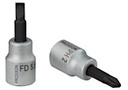 PROXXON 3/8" Schlitzschrauben-Einsatz, FD 4 mm, 50 mm lang