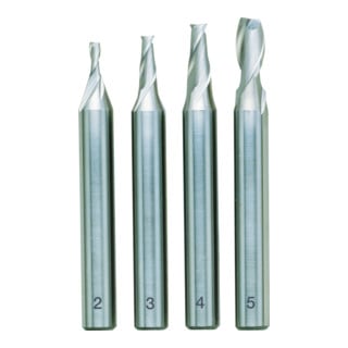 PROXXON Schaftfräser-Satz, DIN 327, HSS 2 - 3 - 4 - 5 mm (4-teilig)