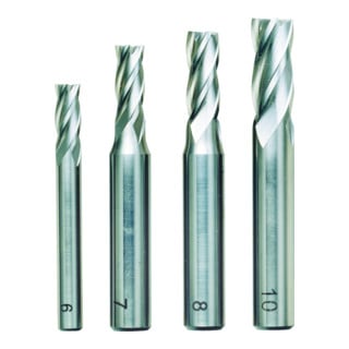 PROXXON Schaftfräser-Satz, DIN 844, HSS 6 - 7 - 8 - 10 mm (4-teilig)