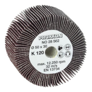 PROXXON Schleifmopwalze für Walzenschleifer WAS/E + WAS/A, Korn 240, 2 Stueck
