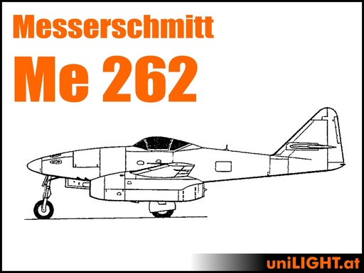 Messerschmit ME 262 (1:4, 3.2m, CIVIL/SPORT)