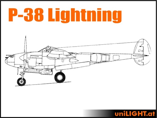 P-38 Lightning (1:5, 3.2m, CIVIL/SPORT)