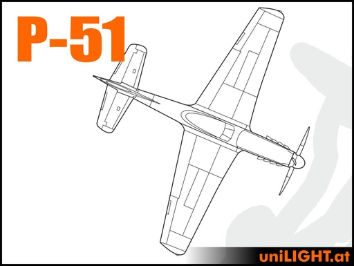 North American P-51 Mustang (1:2.5, 4.3m, PRO)