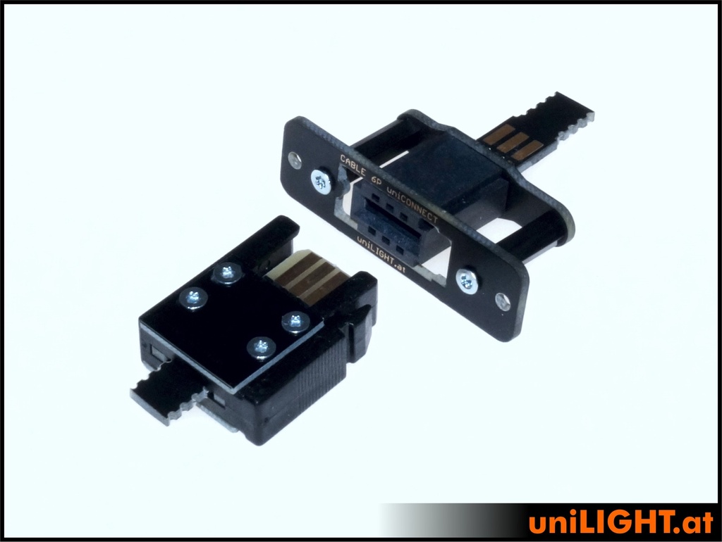 CABLE-Steckverbindung, 6S Kontakte (DIY (2pair))